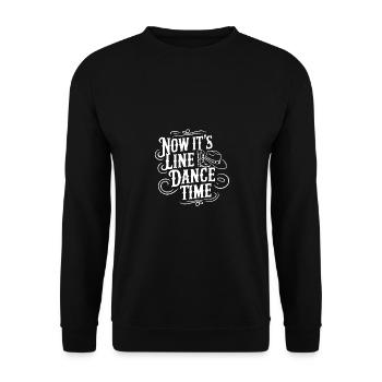 Danse en ligne Danse en ligne Danse en ligne Danse - Sweat-shirt Unisexe - noir - Devant - Alina (178cm) & Michal (187cm)