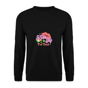 St Paddy’s St Patricksday St Patrick Day - Sweat-shirt Unisexe - noir - Devant - Alina (178cm) & Michal (187cm)