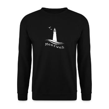 Meerweh - Unisex Pullover - Schwarz - Vorne - Alina (178cm) & Michal (187cm)