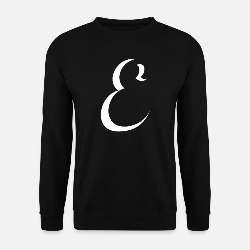 Letter E, Name, der Buchstabe E - Unisex Pullover - Schwarz