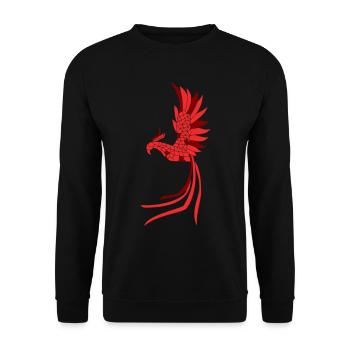 Phénix - Sweat-shirt Unisexe - noir - Devant - Alina (178cm) & Michal (187cm)