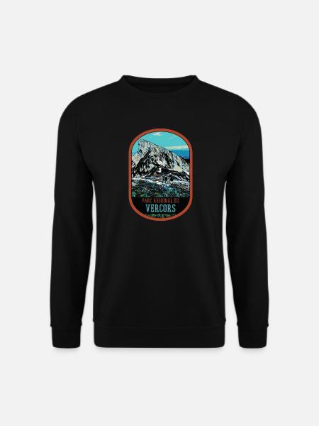 Illustration originale Parc Régional du Vercors - Sweat-shirt Unisexe - noir