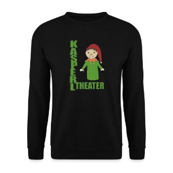 KASPERLTHEATER - Unisex Pullover - Schwarz - Vorne - Alina (178cm) & Michal (187cm)