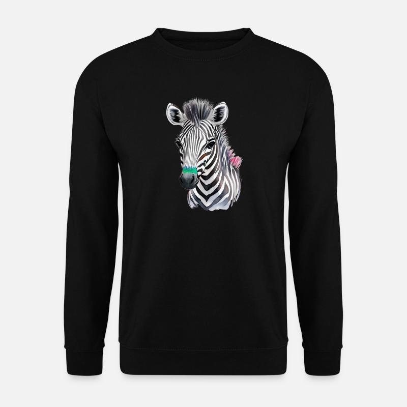 Zebafohlen - Unisex Pullover - Schwarz