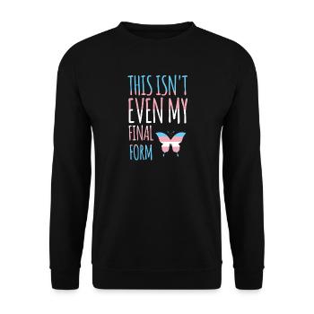 LGBT Pride Month - Transgender - Unisex Sweatshirt - black - Front - Alina (178cm) & Michal (187cm)