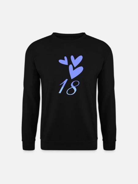 18. 18 ANS. 18e ANNIVERSAIRE. ANNIVERSAIRE 18 ANS. - Sweat-shirt Unisexe - noir