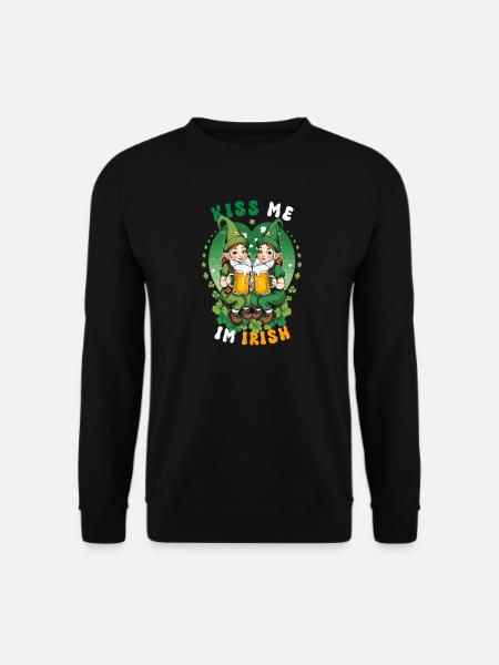 Kiss me, I'm Irish - Unisex Sweatshirt - black