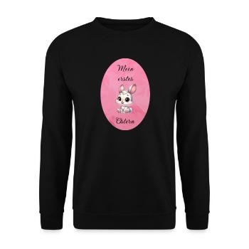 mein erstes Ostern - Unisex Pullover - Schwarz - Vorne - Alina (178cm) & Michal (187cm)