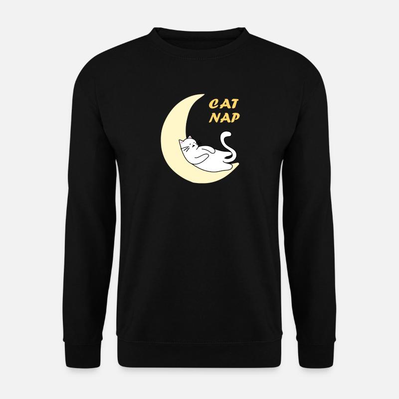 Nickerchen auf dem Mond - Unisex Pullover - Schwarz