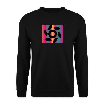 DESIGN. ART. GEEK. VINTAGE. GRAPHIC. MANGA. ASIA - Unisex Sweatshirt - black - Front - Alina (178cm) & Michal (187cm)