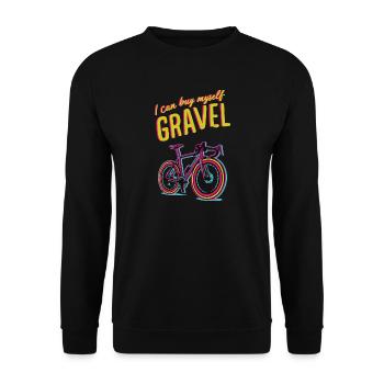 Motivation vibrante pour le cyclisme sur gravier - Sweat-shirt Unisexe - noir - Devant - Alina (178cm) & Michal (187cm)