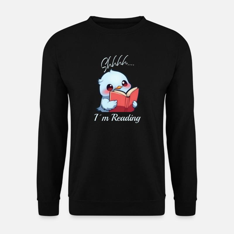Bird with book - Unisex Sweatshirt - black