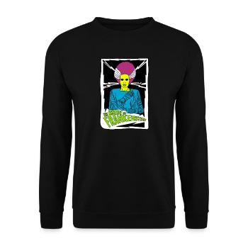 Bride of Franky Retro Poster Design - Unisex Sweatshirt - black - Front - Alina (178cm) & Michal (187cm)