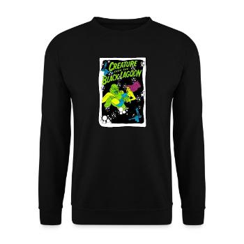 Creature from the Black Lagoon Illustration - Unisex Sweatshirt - black - Front - Alina (178cm) & Michal (187cm)