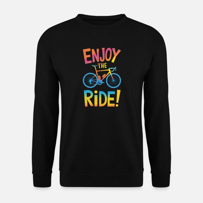 Enjoy the Ride Bicycle Design - Unisex Sweatshirt - black