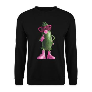 Zucchini - Unisex Pullover - Schwarz - Vorne - Alina (178cm) & Michal (187cm)