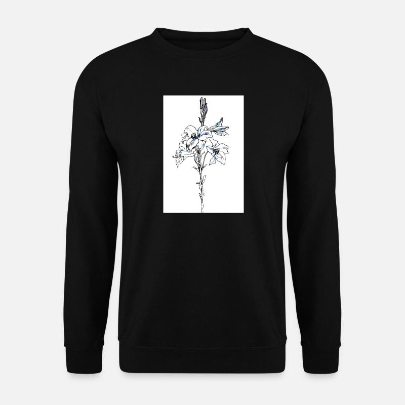 Blue lillies - Unisex Pullover - Schwarz