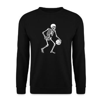 Skeleton Dribbler Basketball - Sweat-shirt Unisexe - noir - Devant - Alina (178cm) & Michal (187cm)