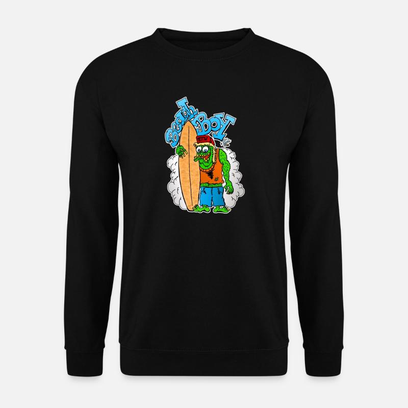 Beach Boy Surfer Monster - Unisex Sweatshirt - black