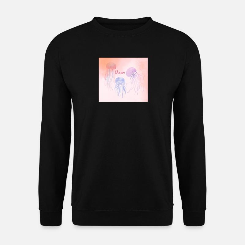Pastelltraum Quallen - Unisex Pullover - Schwarz