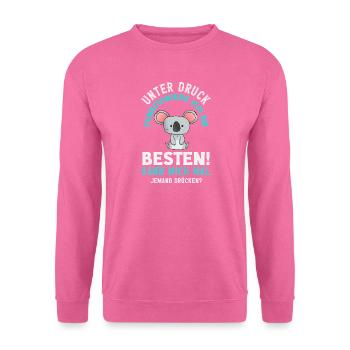 Je fonctionne mieux sous pression - Sweat-shirt Unisexe - rose - Devant