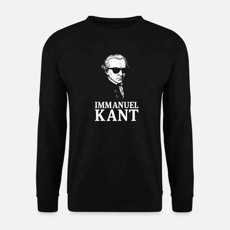 Enlightenment Immanuel Kant Silhouette  - Unisex Sweatshirt - black