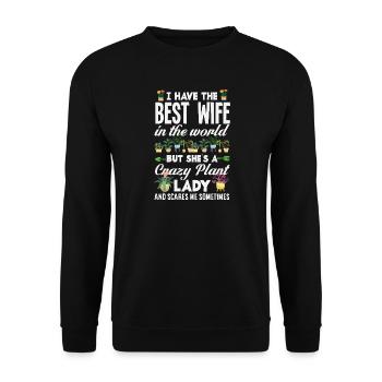 Garden & Plant Lovers Gifts - Unisex Sweatshirt - black - Front - Alina (178cm) & Michal (187cm)
