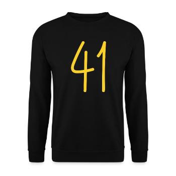 41 - Unisex Pullover - Schwarz - Vorne - Alina (178cm) & Michal (187cm)