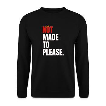 NOT1 - Unisex Pullover - Schwarz - Vorne - Alina (178cm) & Michal (187cm)