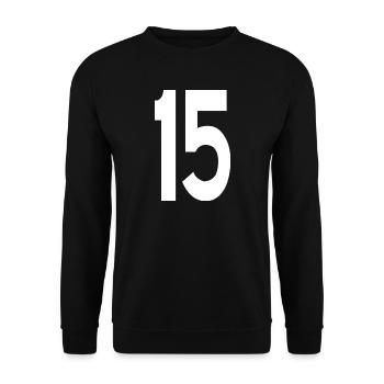 15 Quinze - Sweat-shirt Unisexe - noir - Devant - Alina (178cm) & Michal (187cm)