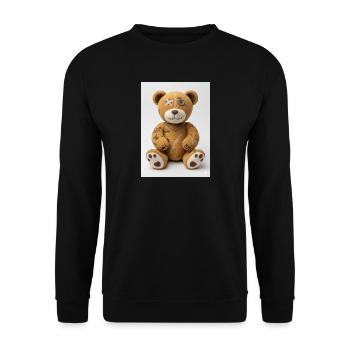 teddy - Sweat-shirt Unisexe - noir - Devant - Alina (178cm) & Michal (187cm)