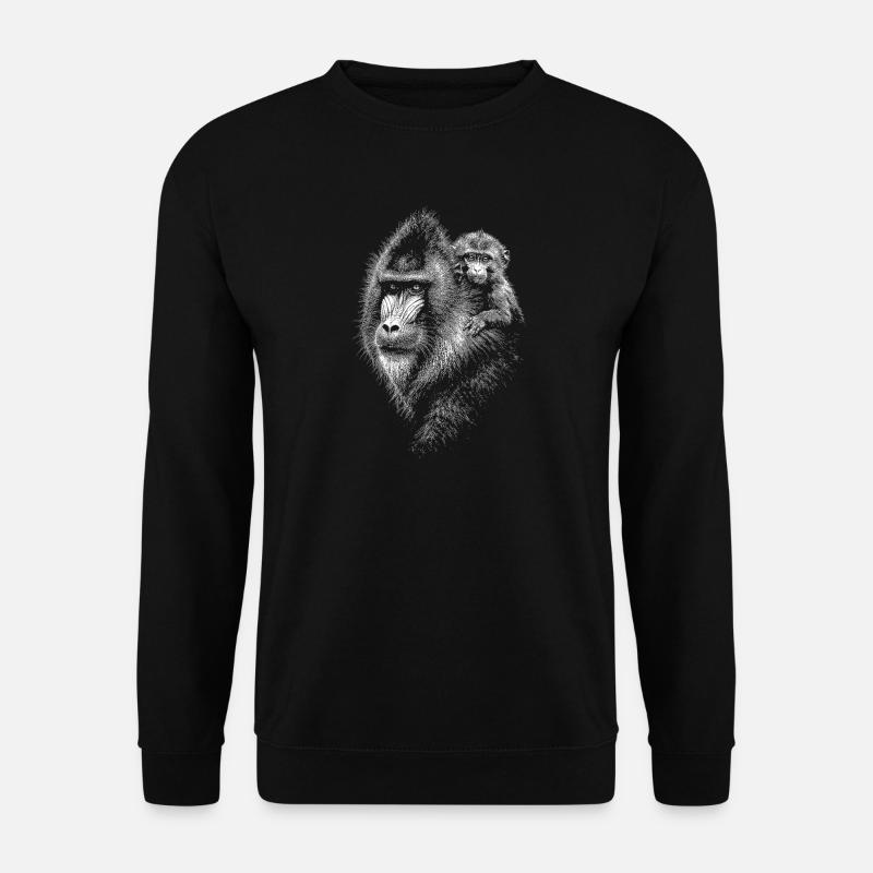 Mandrill - Unisex Pullover - Schwarz