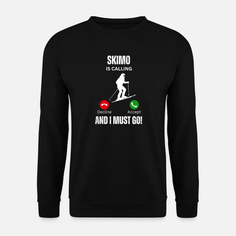 Skimo ruft - Unisex Pullover - Schwarz