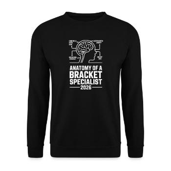 Bracket Specialist Basketball - Unisex Sweatshirt - black - Front - Alina (178cm) & Michal (187cm)
