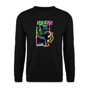 Sanglier alpin frais - Sweat-shirt Unisexe - noir - Devant - Alina (178cm) & Michal (187cm)