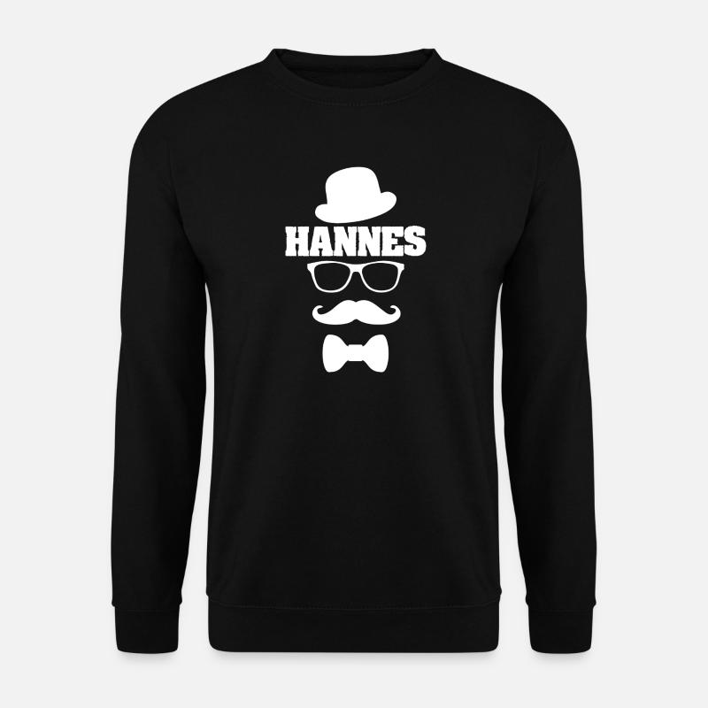 Hannes als Hipster - Unisex Pullover - Schwarz