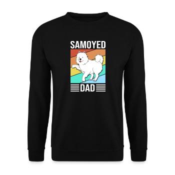 Samoyed - Unisex Sweatshirt - black - Front - Alina (178cm) & Michal (187cm)
