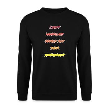 Behavioral Therapy, Behavior Therapy - Unisex Sweatshirt - black - Front - Alina (178cm) & Michal (187cm)