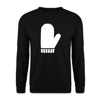 Winter Handschuh Icon Fäustling  - Unisex Pullover - Schwarz - Vorne - Alina (178cm) & Michal (187cm)
