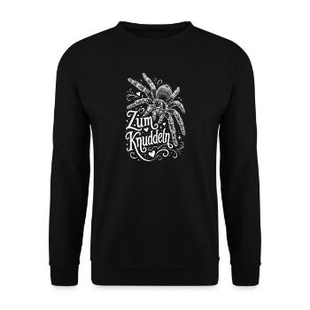 Vogelspinnen Fan - Unisex Pullover - Schwarz - Vorne - Alina (178cm) & Michal (187cm)