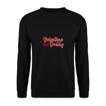 Papa Cadeau Mari Saint-Valentin Saint-Valentin Père - Sweat-shirt Unisexe - noir - Devant - Alina (178cm) & Michal (187cm)