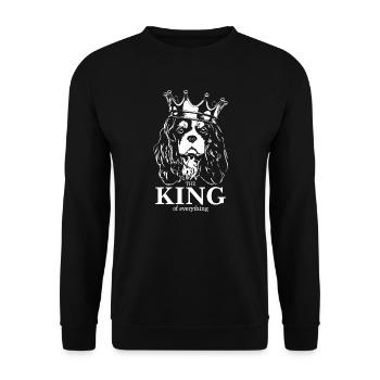 CAVALIER KING CHARLES SPANIEL King Dogs Wilsigns - Sweat-shirt Unisexe - noir - Devant - Alina (178cm) & Michal (187cm)