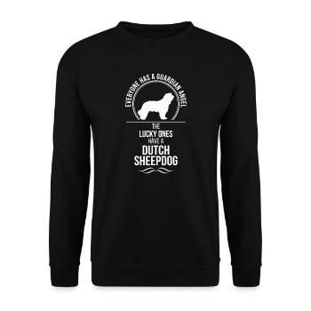 Chien de berger hollandais ange gardien chiens chien Wilsigns - Sweat-shirt Unisexe - noir - Devant - Alina (178cm) & Michal (187cm)