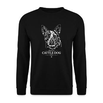 Bétail Chien Papa Chiens Chien Chien Chien Chiens Wilsigns - Sweat-shirt Unisexe - noir - Devant - Alina (178cm) & Michal (187cm)