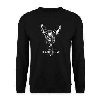 Pharaoh Hound Mom Dogs Pharaoh Dog Wilsigns - Unisex Sweatshirt - black - Front - Alina (178cm) & Michal (187cm)