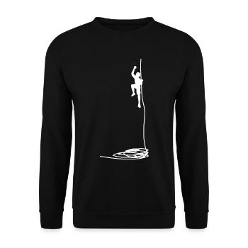 Climbing - (8) - Unisex Sweatshirt - black - Front - Alina (178cm) & Michal (187cm)
