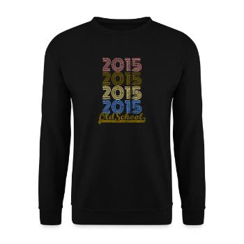 Old School 2015 - Sweat-shirt Unisexe - noir - Devant - Alina (178cm) & Michal (187cm)