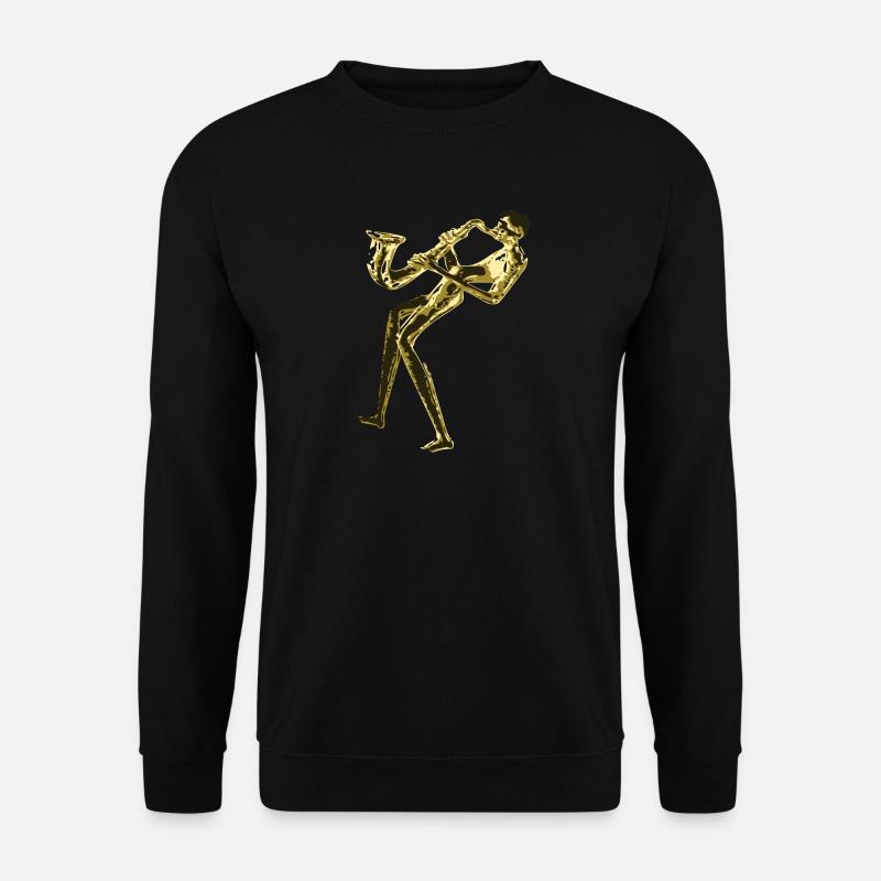 Jazz-Saxophon - Unisex Pullover - Schwarz