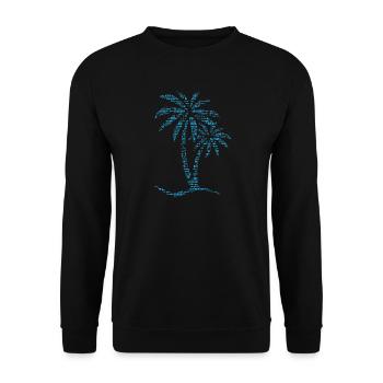 Palm OCEAN - Sweat-shirt Unisexe - noir - Devant - Alina (178cm) & Michal (187cm)