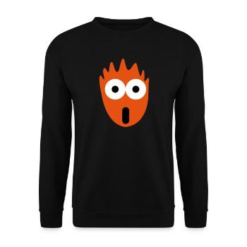 Uberaschung - Unisex Pullover - Schwarz - Vorne - Alina (178cm) & Michal (187cm)